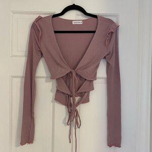 Longsleeve tie top